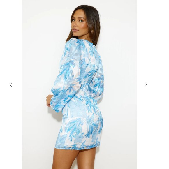 NEW with Tags! Floral Light Blue Gorgeous HelloMolly Dress - Picture 5 of 10